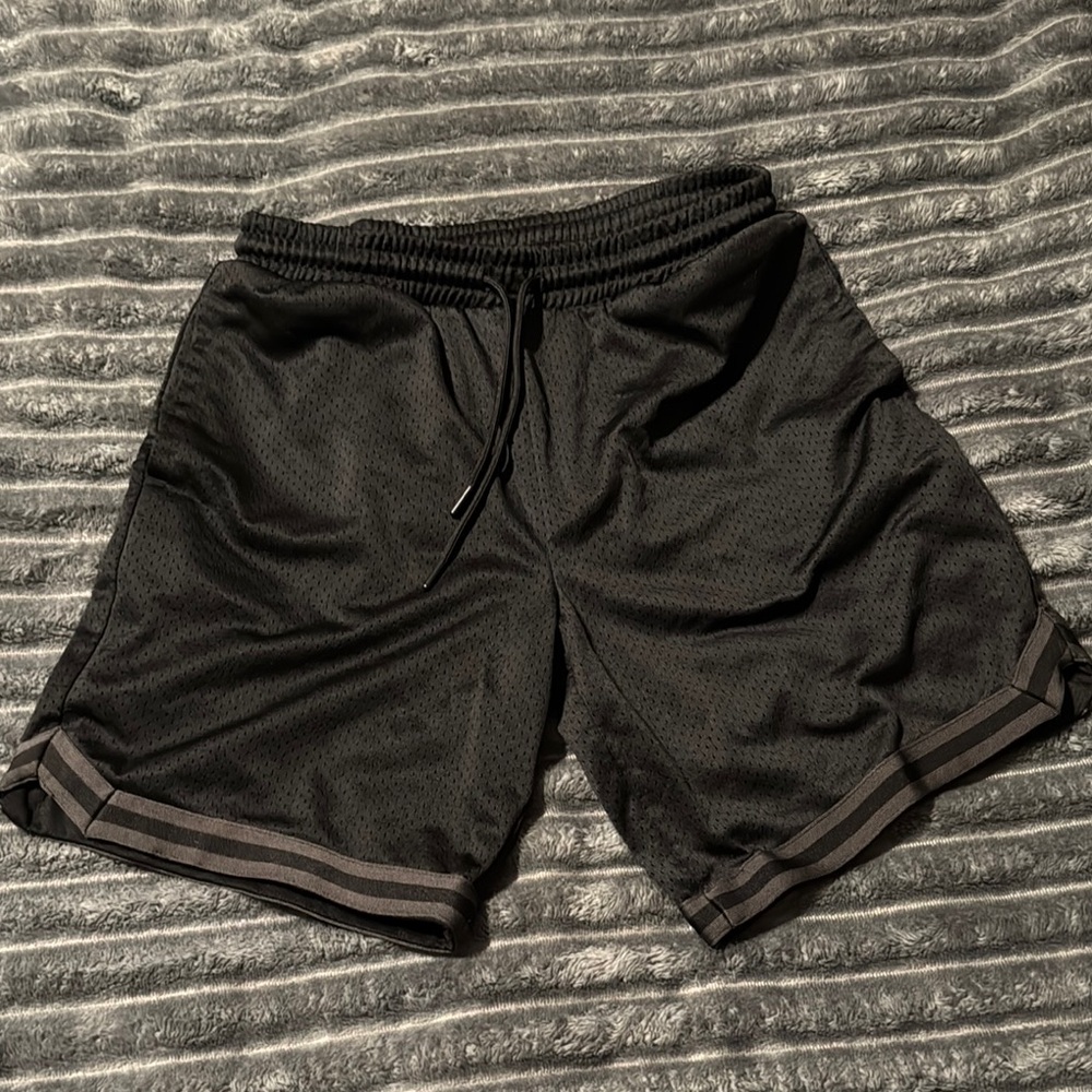 Black Athletic Men's Shorts